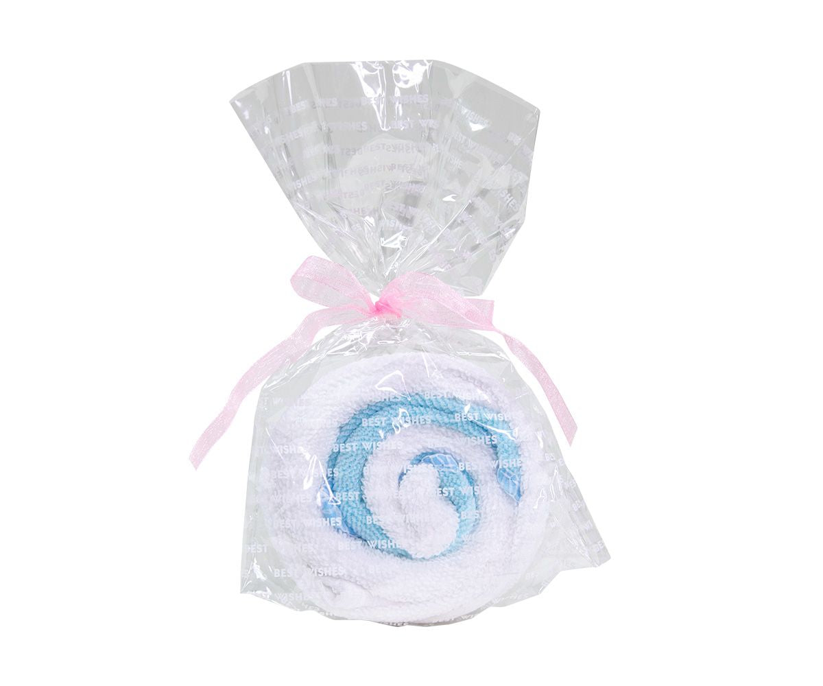 Bufandas blancas y azules de Bonbon Twist